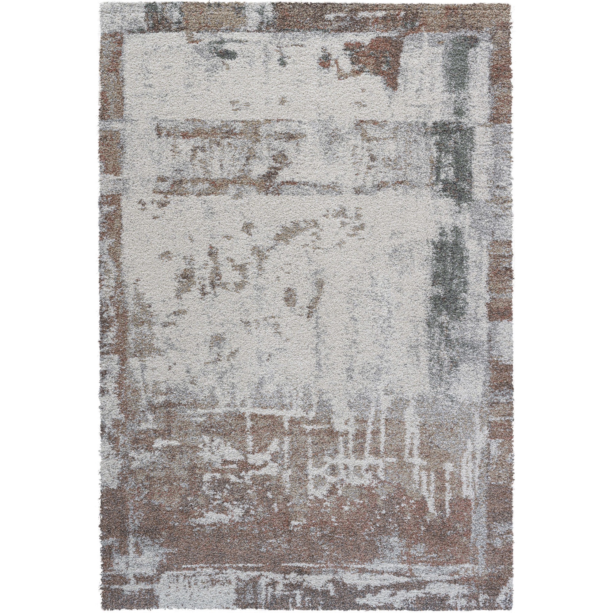 Mehari 23394 6767 Wilton Abstract Rug In Brown Grey